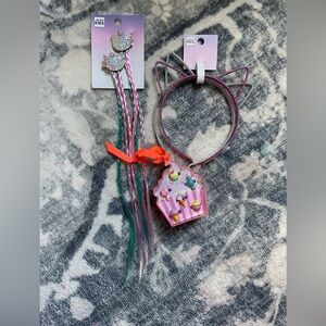 ARDENE 3pack girls hair accessories and rings